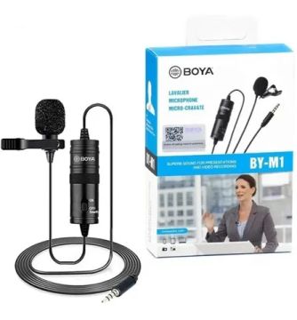 Microfone Lapela Omnidirecional Boya