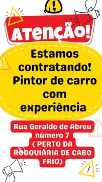 Preciso de pintor de carro com experiência
