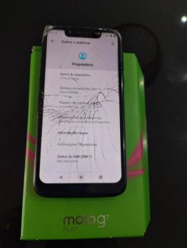 1 celular Moto  G7 32 g usado . 1 celular Moto g 6 Play Retirada de Peças .