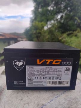 Fonte cougar vtc 600, 80 plus