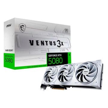 MSI Ventus 3X Oc White Nvidia Geforce RTX 5080 16GB GDDR7