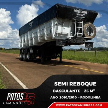 Semi Reboque Basculante Rodolinea 10/10 25m²