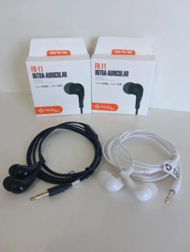 Fone de Ouvido Disponivel na cor Branca ou Preta vc Escolhe