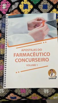 Apostilas do farmacêutico concurseiro volume 1, 2 e 3 - Sanar 