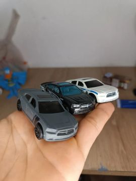 Carrinhos Hot Wheels - Dodge Charger - 3 Peças