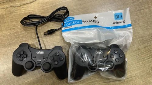 Estilo PS2, controle usb para PC e outros (entregamos)
