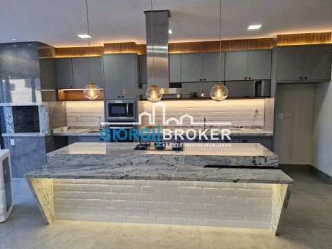 Linda casa de luxo em condomínio no Quinta do Lago Residence em São José do Rio Preto-SP -