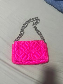 Bolsa de Ombro Rosa Neon