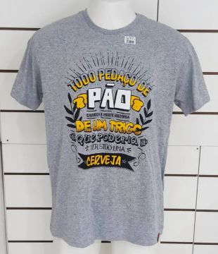 camiseta personalizada cerveja 100 algodao gg