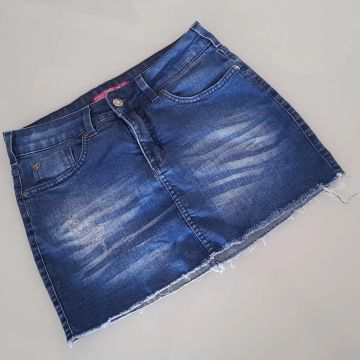 Saia Jeans Azul - Tamanho P