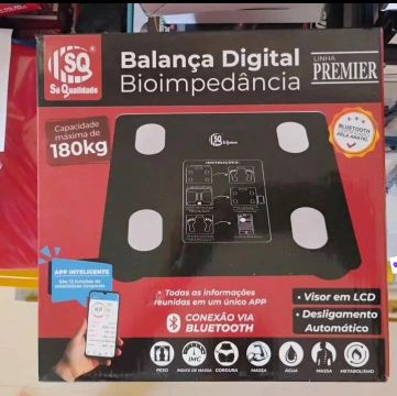 Balança Digital Bioimpedância Premier SQ - 180Kg - Bluetooth