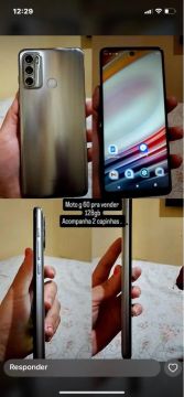 Moto G60 128gb - 2 Capinhas