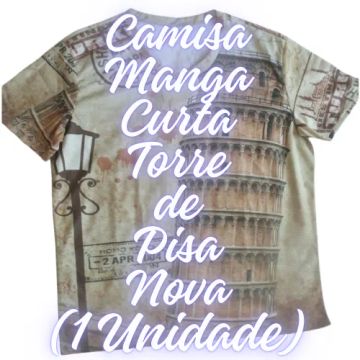 1 Camisa Estampa 3D Estilo Europeu