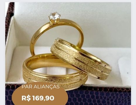 Alianças de noivado e casamento 