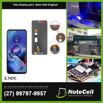 Tela Display Para Moto G64 Original  3.747C - Instalação Expressa Em 30 Minutos!