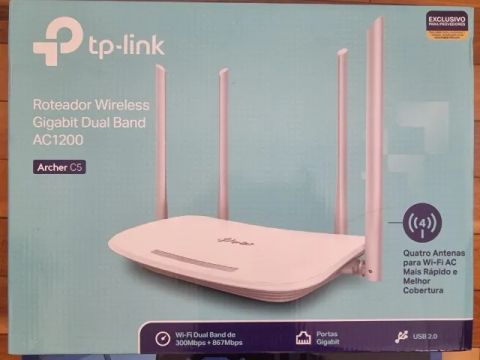 Roteador TP-Link Archer C5 Wireless Gigabit Dual Band AC1200 com Caixa