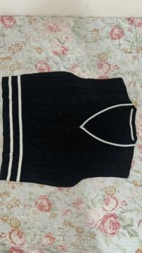 Terceira peça colete de frio lã