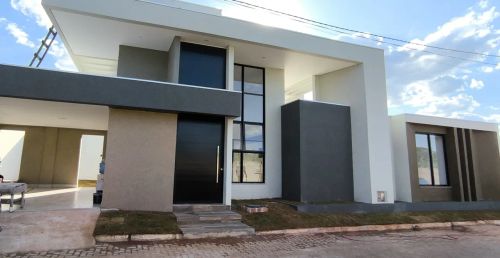 Linda Casa Térrea, Primeira Moradia, 215m² de construção, 04 Suítes, Cond. Park Way de Águ