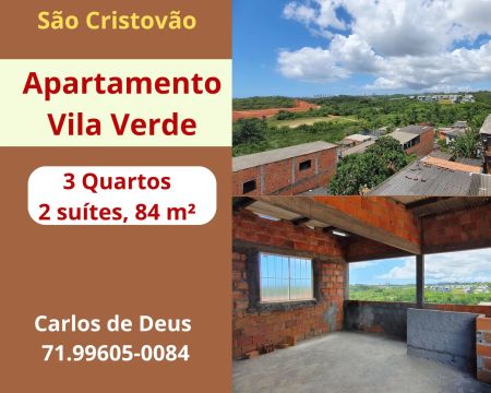 Excelente 3 Quartos, 02 suíte2, 84 m²,  3 sanítários, Laje, 2º Andar   Vila Verde , São Cr