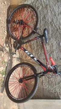 Bicicleta alfameq aro 29 com adesivos da GTS