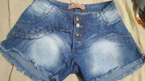 Short Jeans Feminino - Tamanho 42