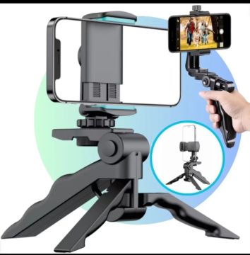 Tripé para Celular - Mini Tripé Ajustável com Suporte Giratório
