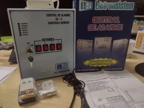 central de alarme 4 zonas eletronsistem nova