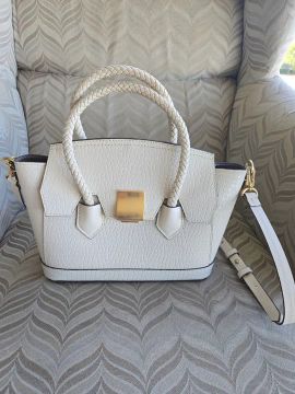 Bolsa de Luxo Branca - Couro - Nova