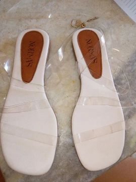 Rasteirinha minimalista com alças transparente -Aracaju