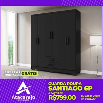 Guarda Roupa Casal Entrega e Montagem Grátis 