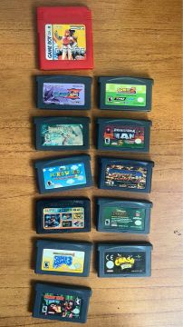 Lote de 20 Cartuchos de Jogo Game Boy Advance