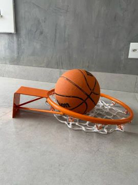 COMBO BOLA E CESTA DE BASQUETE