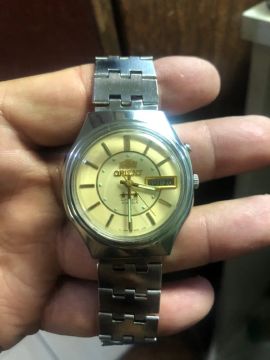 Orient 3 estrelas mostrador amarelo 