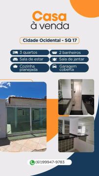 Casa à venda em Cidade Ocidental - SQ 17 quadra 077