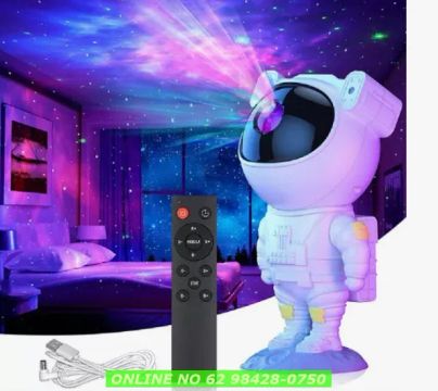 Luminaria Projetor De Luz Astronauta Galaxy Ligth Estrelas