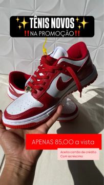 Tenis na promoção - apenas 85,00 à vista 