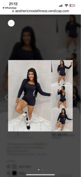 Fitness Preto Manga Longa