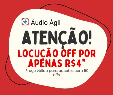 Locução - Comercial - Grave sua Propaganda - A Voz das suas redes Sociais e mais