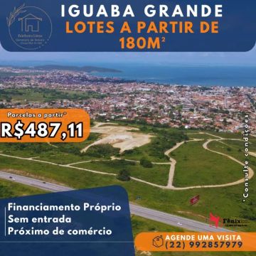Lotes em Iguaba Grande! Financiamento próprio!
