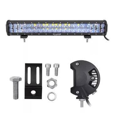 Barra Led 288w 53cm 12v/24v farol auxiliar 