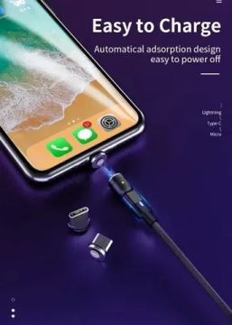 Cabo Magnético Para Celular Usb/ tipo C/ ios