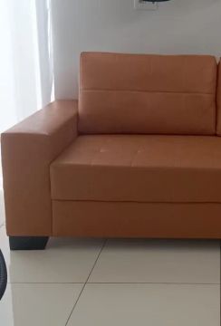 Sofá couro ecológico 