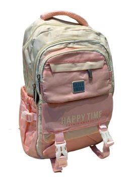 Mochila Escolar Feminina Happy Time Rosa