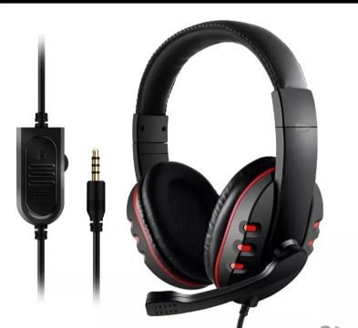 Headset Gamer com Microfone p3 compatível pd3, Xbox, celular etc