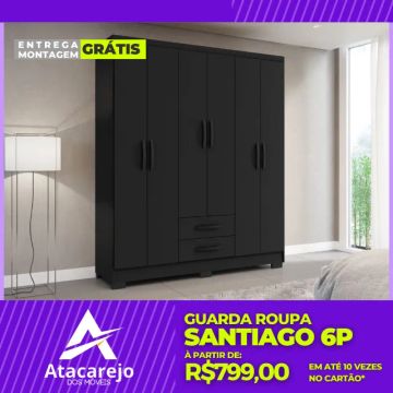 Guarda Roupa Casal Entrega e Montagem Grátis