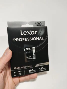 Cartão de Memória SD Lexar 128GB V30 para máquina digital (lacrado)