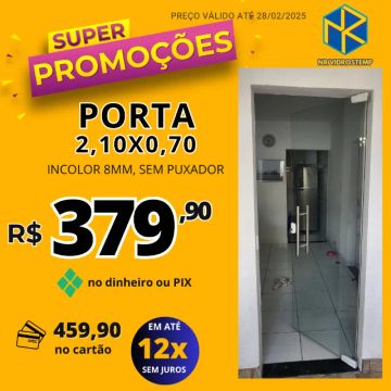 Porta Blindex 210x70 Pronta Entrega 