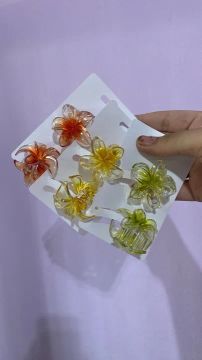 6 Penteados de Flores de Plástico para Cabelo