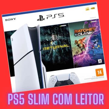 Ps5 slim nacional novo lacrado com entrada para disco