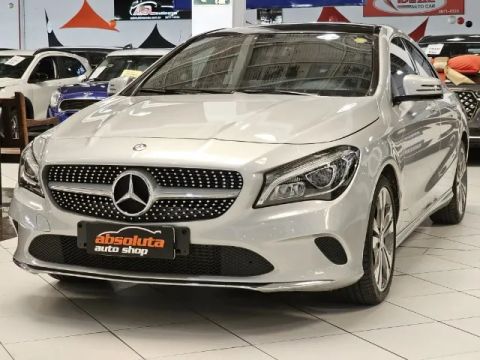 MERCEDES-BENZ CLA 200 URBAN 1.6 FLEX AUTOMATIZADO - 2017 - PRATA